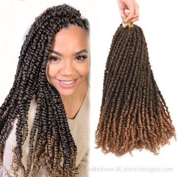 Hot sell 18inch 22 strands  new fashion freetress Hair Crochet Braid Braids for afro women  Pre Twisted Passion Twist Hair